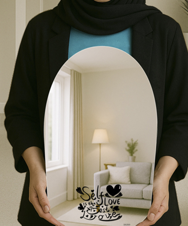 آینه دکوراتیو طرح Self Love سایان هوم Cyan home