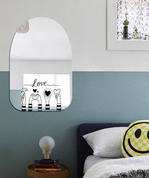 آینه دکوراتیو طرح قدرت عشق سایان هوم Cyan home