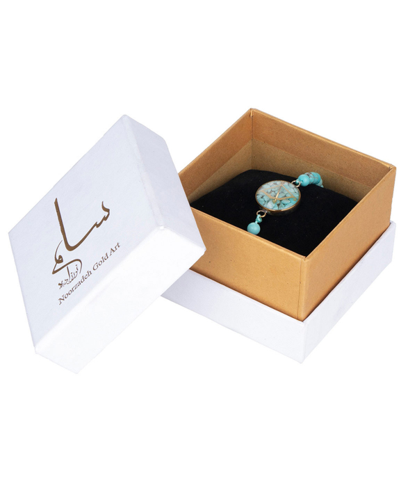 دستبند زنانه سام نورزاده Noorzadeh Gold Art طرح ماه آذر کد 82