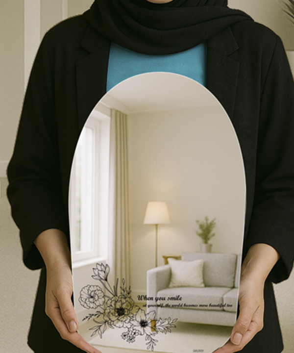 آینه دکوراتیو طرح When You Smile سایان هوم Cyan home