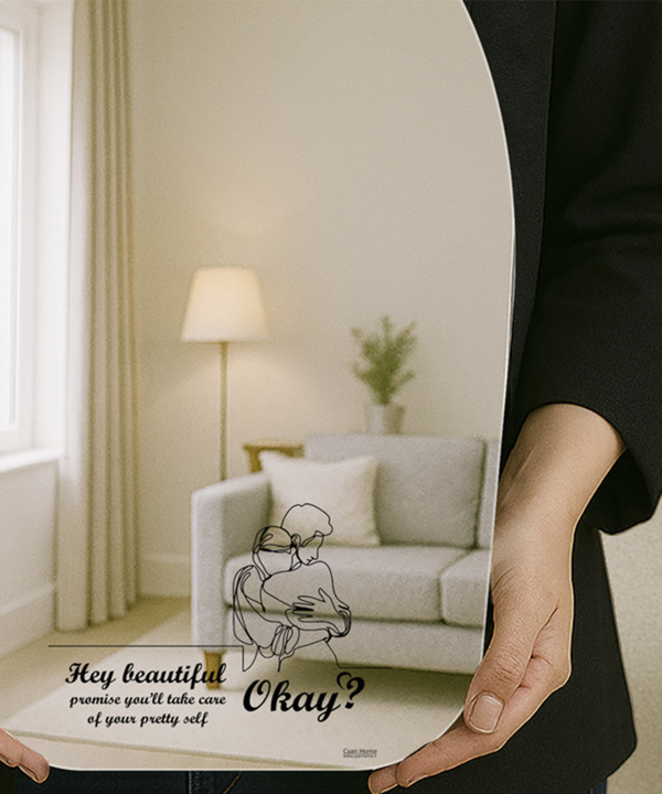 آینه دکوراتیو طرح Hey Beautiful سایان هوم Cyan home