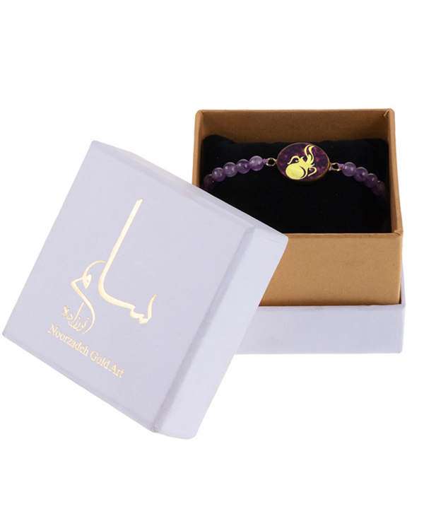 دستبند زنانه سام نورزاده Noorzadeh Gold Art طرح ماه بهمن کد 91