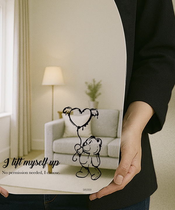 آینه دکوراتیو طرح I Lift Myself Up سایان هوم Cyan home