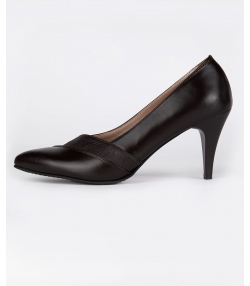 کفش پاشنه بلند زنانه چرم طبیعی چرم مشهد Mashad Leather مدل J2379