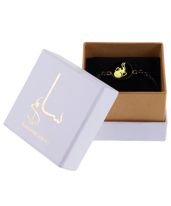 دستبند زنانه سام نورزاده Noorzadeh Gold Art طرح ماه بهمن کد 92