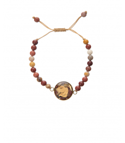 دستبند سام نورزاده Noorzadeh Gold Art طرح ماه دی کد 94