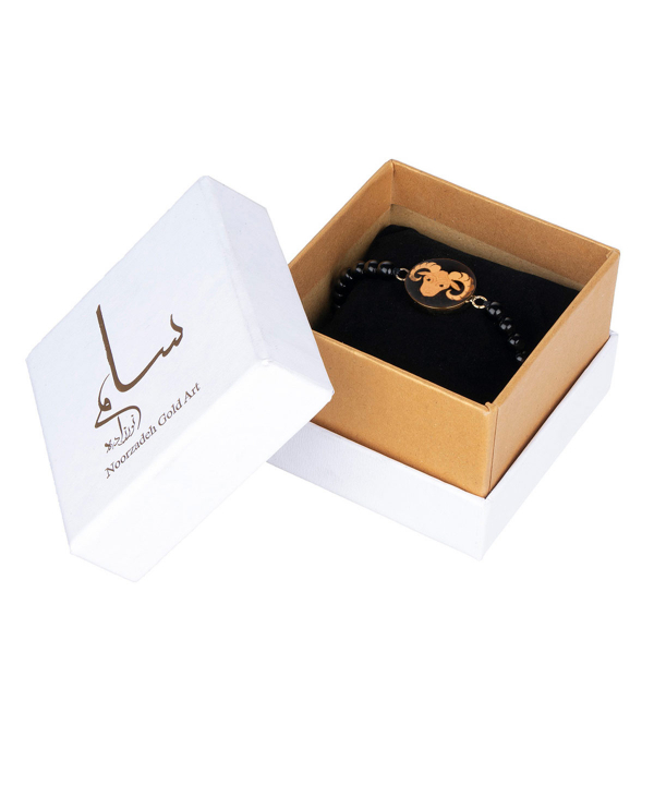 دستبند زنانه سام نورزاده Noorzadeh Gold Art طرح ماه فروردین کد 124