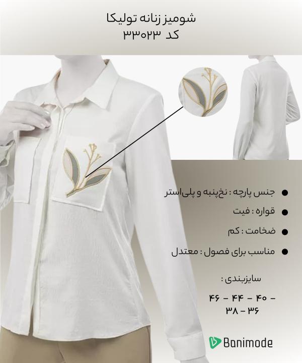 شومیز زنانه تولیکا Tulika کد 33023