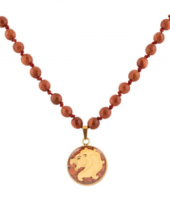 گردنبند سام نورزاده Noorzadeh Gold Art طرح ماه مرداد کد 341
