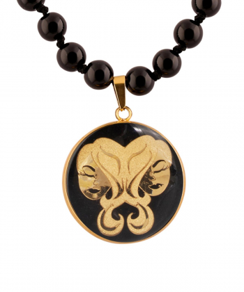 گردنبند سام نورزاده Noorzadeh Gold Art طرح ماه خرداد کد 1331