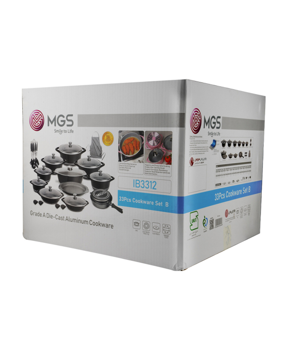 سرویس قابلمه 33 پارچه گرانیت  ام جی اس MGS طرح ایتالیا B