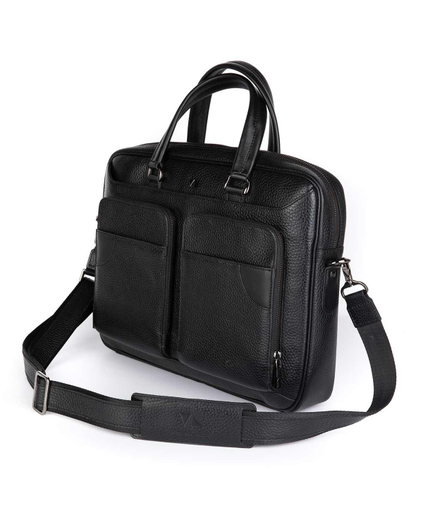 کیف اداری سرمه‌ای مردانه چرم مشهد Mashhad Leather مدل A0583-064