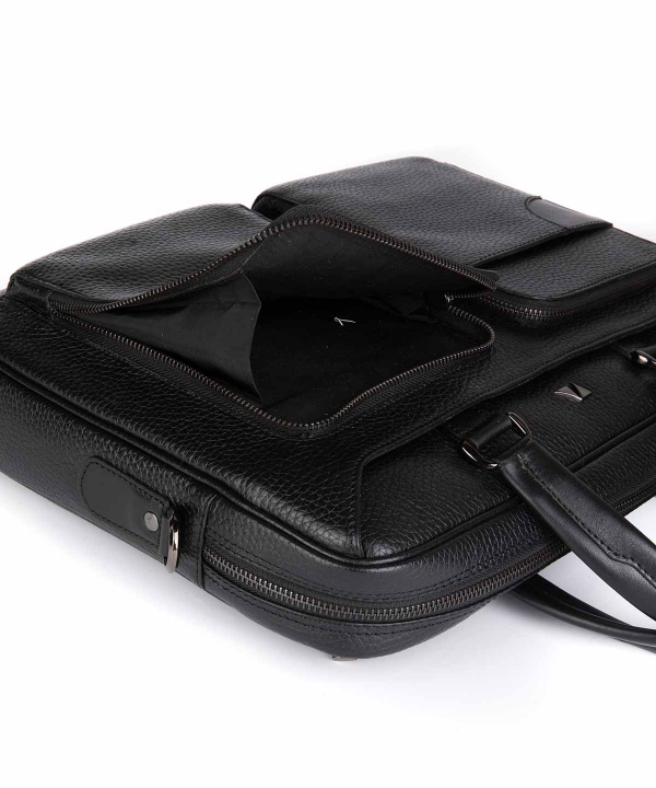 کیف اداری سرمه‌ای مردانه چرم مشهد Mashhad Leather مدل A0583-064