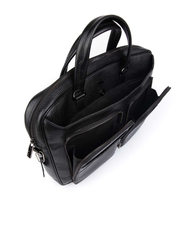 کیف اداری سرمه‌ای مردانه چرم مشهد Mashhad Leather مدل A0583-064