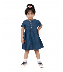 پیراهن جین دخترانه آستین کوتاه جین وست Jeanswest