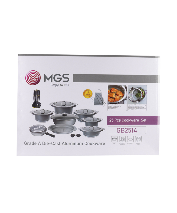 سرویس قابلمه 25 پارچه گرانیت ام جی اس MGS طرح جرمنی B