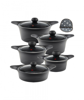 سرویس قابلمه 12 پارچه گرانیت ام جی اس MGS طرح کره ای C