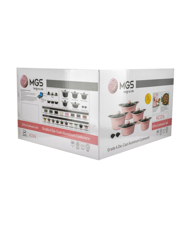 سرویس قابلمه 12 پارچه گرانیت ام جی اس MGS طرح کره ای C