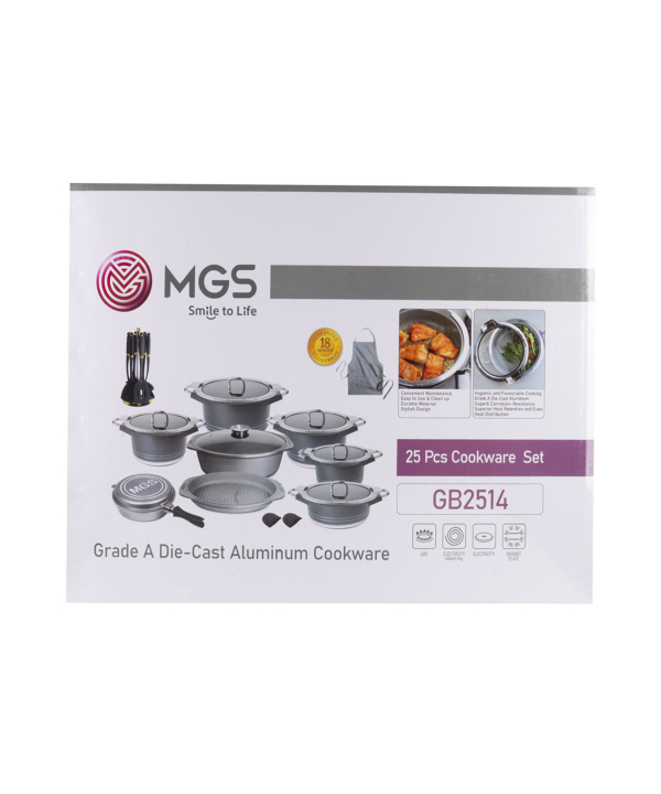 سرویس قابلمه 25 پارچه گرانیت ام جی اس MGS طرح جرمنی B