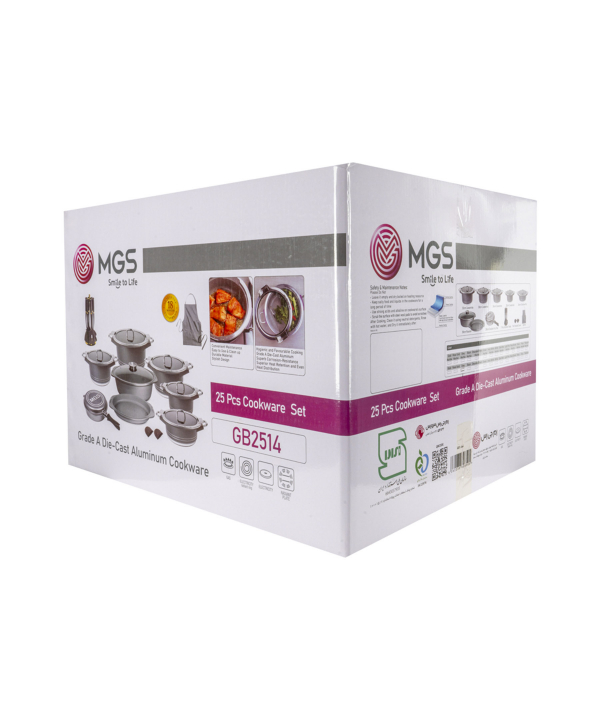 سرویس قابلمه 25 پارچه گرانیت ام جی اس MGS طرح جرمنی B