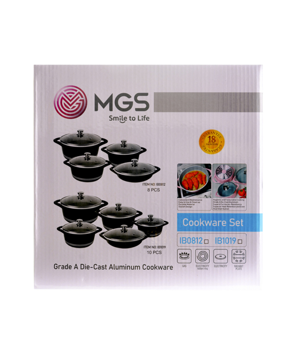 سرویس قابلمه 8 پارچه گرانیت ام جی اس MGS طرح ایتالیا B