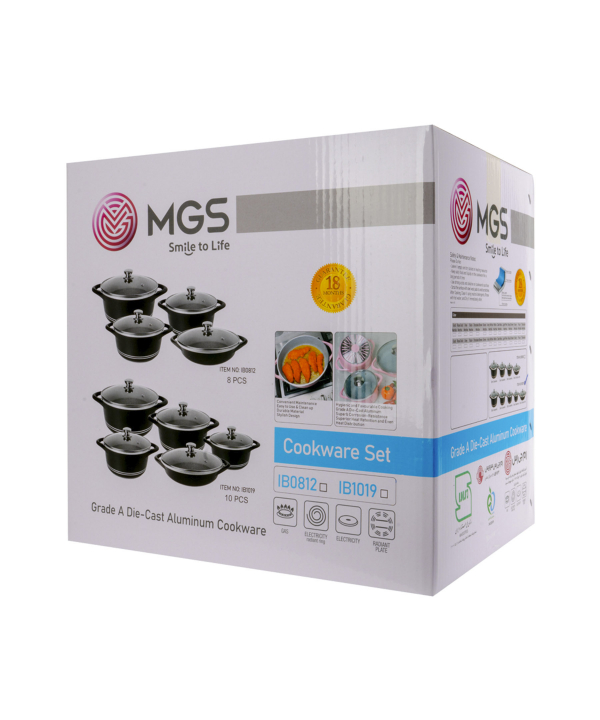 سرویس قابلمه 8 پارچه گرانیت ام جی اس MGS طرح ایتالیا B