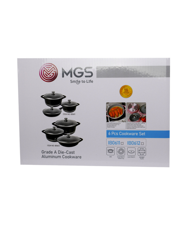 سرویس قابلمه 6 پارچه گرانیت ام جی اس MGS طرح ایتالیا B