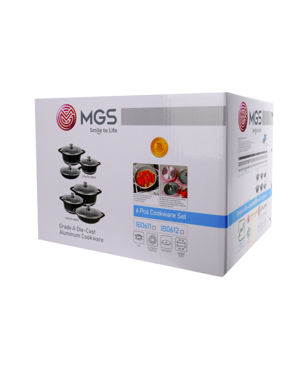 سرویس قابلمه 6 پارچه گرانیت ام جی اس MGS طرح ایتالیا B