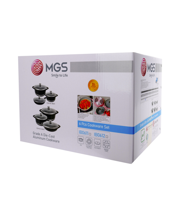 سرویس قابلمه 6 پارچه گرانیت ام جی اس MGS طرح ایتالیا B