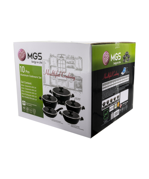 سرویس قابلمه فورج 10 پارچه ام جی اس MGS طرح ST
