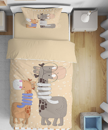 روتختی کودک یک نفره پنج تکه نوپه هوم Nope Home طرح حیوانات