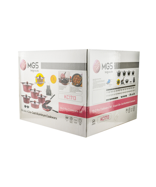 سرویس قابلمه 15+2 پارچه گرانیت ام جی اس MGS طرح کره ای C