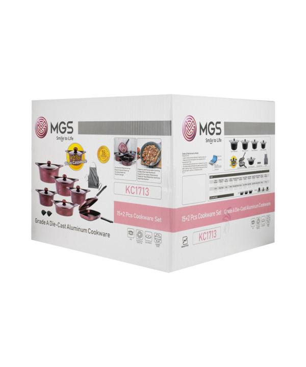 سرویس قابلمه 15+2 پارچه گرانیت ام جی اس MGS طرح کره ای C