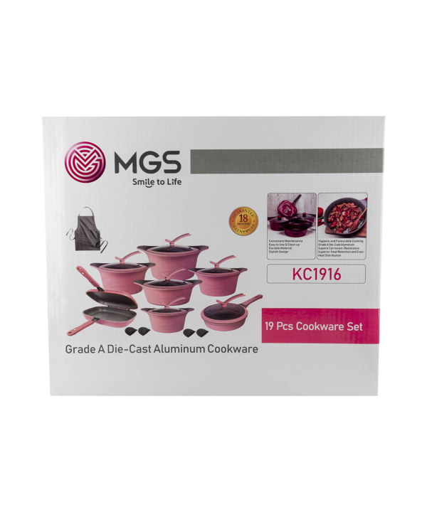 سرویس قابلمه 19 پارچه گرانیت ام جی اس MGS طرح کره ای C
