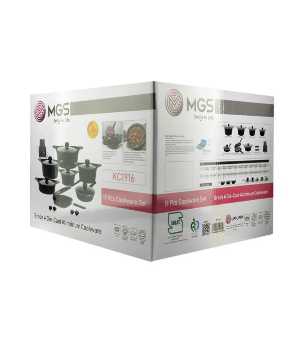 سرویس قابلمه 19 پارچه گرانیت ام جی اس MGS طرح کره ای C