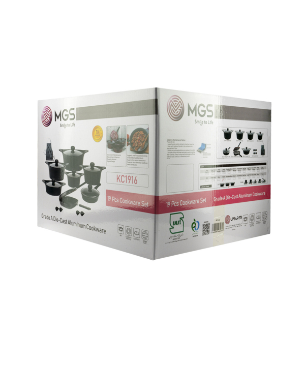 سرویس قابلمه 19 پارچه گرانیت ام جی اس MGS طرح کره ای C