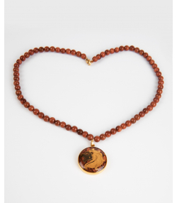 گردنبند سام نورزاده Noorzadeh Gold Art طرح ماه مرداد کد 34