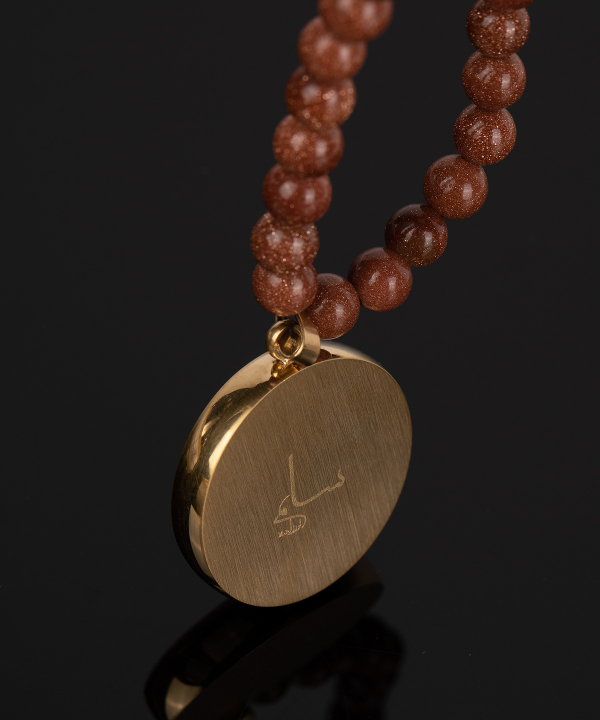 گردنبند سام نورزاده Noorzadeh Gold Art طرح ماه مرداد کد 34