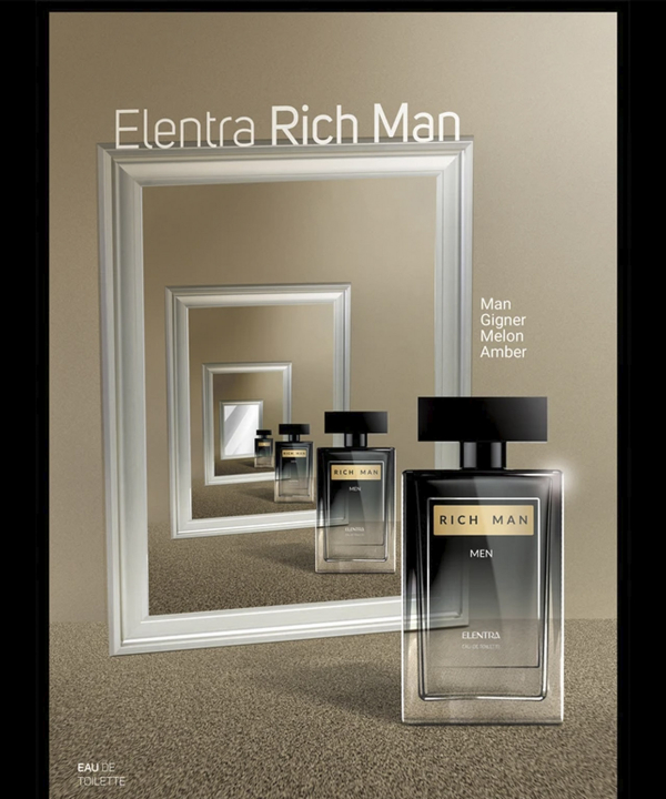 ادو تویلت مردانه النترا Elentra مدل Richman حجم 100 میلی لیتر