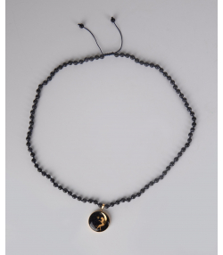 گردنبند زنانه سام نورزاده Noorzadeh Gold Art طرح دختر ماه کد 791
