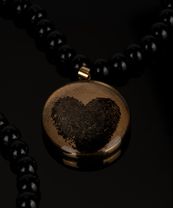 گردنبند سام نورزاده Noorzadeh Gold Art طرح اثر انگشت کد 173