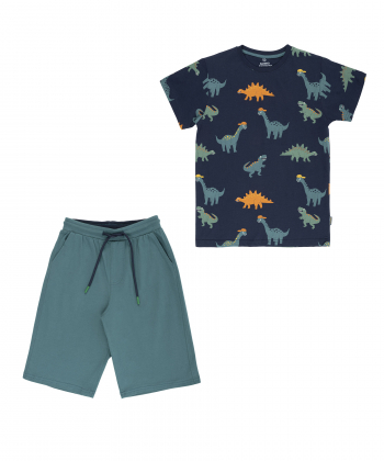 ست تیشرت و شلوارک  پسرانه بانی نو مدل 3145