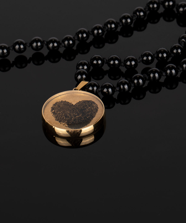 گردنبند سام نورزاده Noorzadeh Gold Art طرح اثر انگشت کد 1731