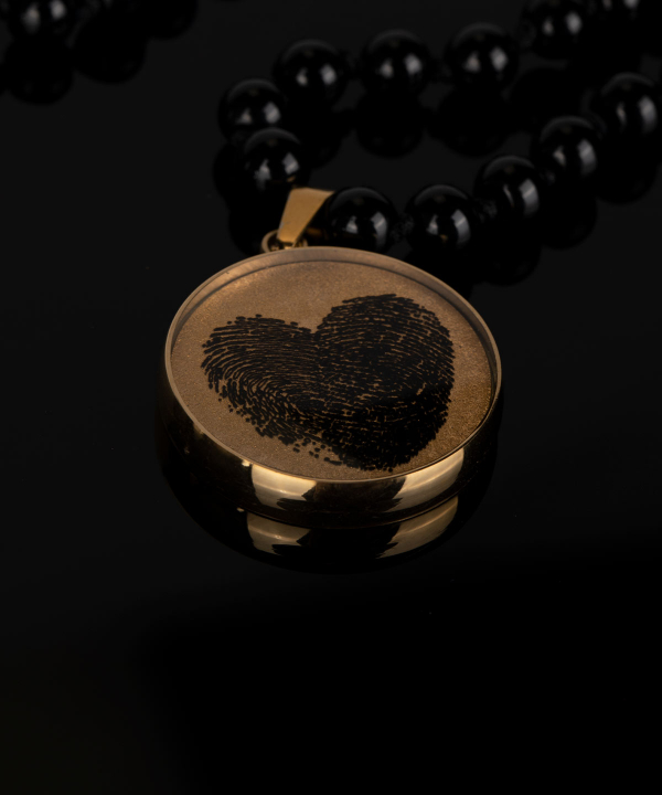 گردنبند سام نورزاده Noorzadeh Gold Art طرح اثر انگشت کد 1731