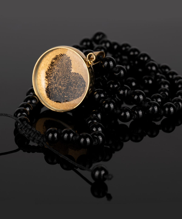 گردنبند سام نورزاده Noorzadeh Gold Art طرح اثر انگشت کد 1731
