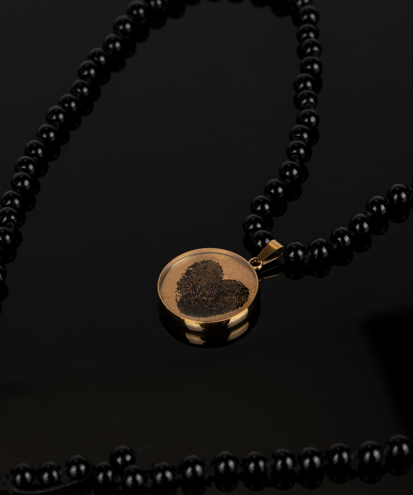 گردنبند سام نورزاده Noorzadeh Gold Art طرح اثر انگشت کد 1731