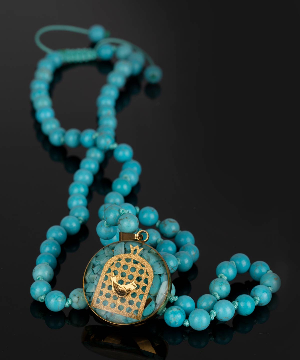 گردنبند سام نورزاده Noorzadeh Gold Art طرح مرغ آمین کد 561