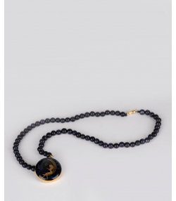 گردنبند زنانه سام نورزاده Noorzadeh Gold Art طرح دختر ماه کد 79