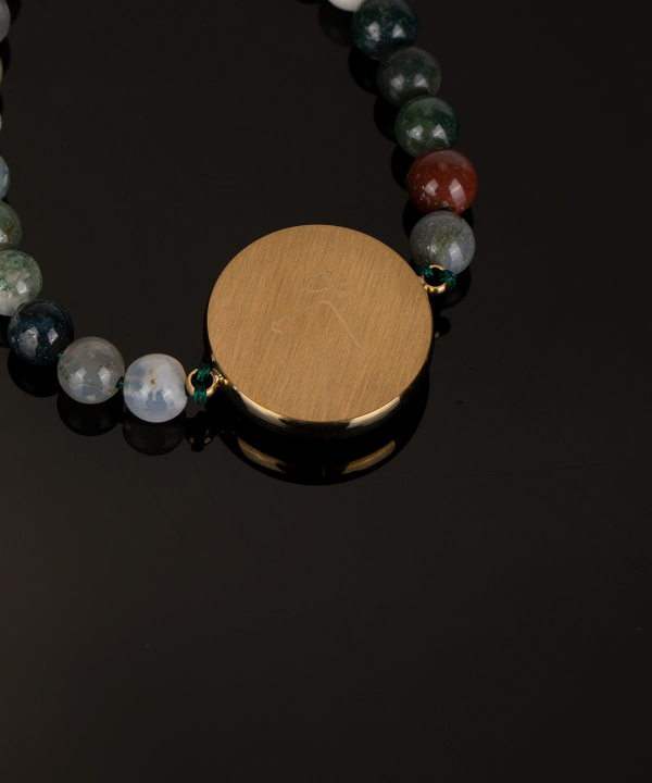 دستبند زنانه سام نورزاده Noorzadeh Gold Art طرح برگ پاییزی کد 103