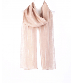 شال ابریشم راه راه زنانه نوولاشال Novellashawls کد 55244